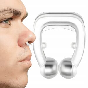 15 db Mágneses horkolásgátló orrcsipesz tokkal, mosható és újrafelhasználható