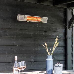 Fali radiátor teraszra, beépített hangszórókkal, Eurom, Heat & Beat 2000, fehér