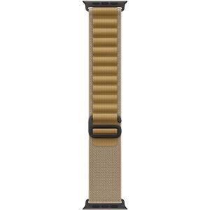 Curea pentru Apple Watch 49mm, Tan Alpine Loop, Black Titanium Finish - Medium (MYQ13ZM/A) 142211831 - Curea ceas inteligent