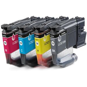 Brother LC521VAL cartușe cu cerneală 4 buc. Original Negru, Cyan, Magenta, Galben (LC521VAL) 142212068 - Consumabile pentru imprimantă
