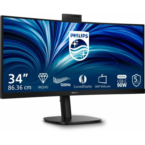 Philips 3000 series 34B2U3600CH/00 Computermonitor 86,4 cm (34") 3440 x 1440 Pixel Wide Quad HD LCD Schwarz (34B2U3600CH/00) 144936345