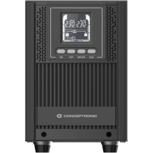 Conceptronic ZEUS52ES2K Unterbrechungsfreie Stromversorgung (USV) Doppelwandler (Online) 2 kVA 1800 W 4 AC-Ausgänge (ZEUS52ES2K) 142213538 - Conceptronic