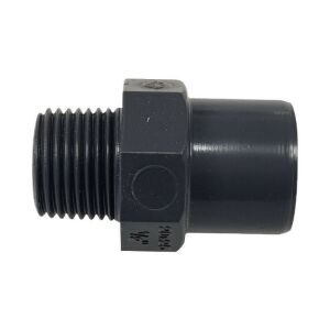 PIPELIFE MGA ragasztható PVC külső menetes karmantyú 50 * 6/4"