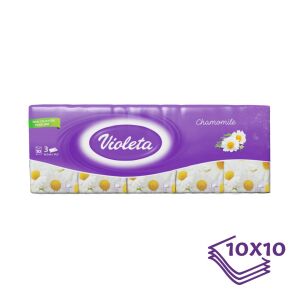 Violeta papírzsebkendő 3 rétegű, 10×10 db – kamilla 142218759 - Violeta