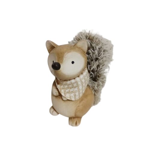 Iris kerámia róka szőrme farokkal őszi lakásdekoráció 12,5cm 142219429