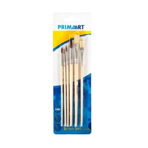 Prima Art ecset szett fa nyéllel - 6 Darab-os 142221065 - Festőecset