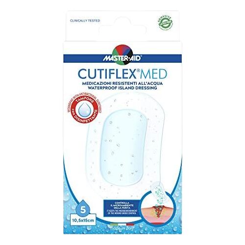 Master-Aid Cutiflex Med Áttetsző és vízálló sebtapasz 10,5 X 15 cm 5 db 142222398