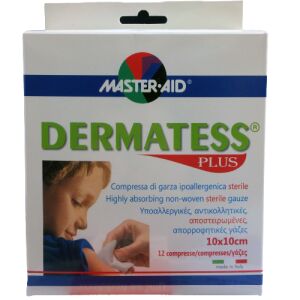 Master-Aid Dermatess Plus steril mull-lap 10 × 10 cm 142222402 - Otthoni betegápolás