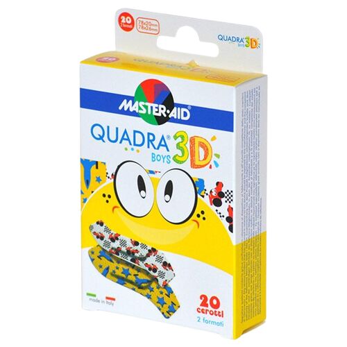 Master-Aid Quadra 3D Boys Sebtapasz (20 db) 142222401