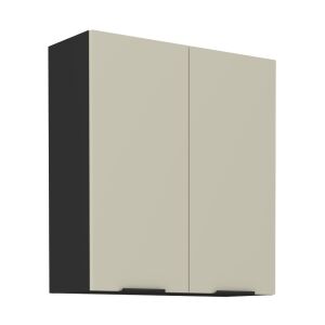Felső szekrény, kasmír/fekete, ARAKA 80 G-90 2F 142222715 - Faliszekrény