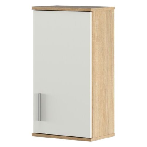 Faliszekrény, sonoma tölgy/matt fehér LESSY NEW 04 142224147