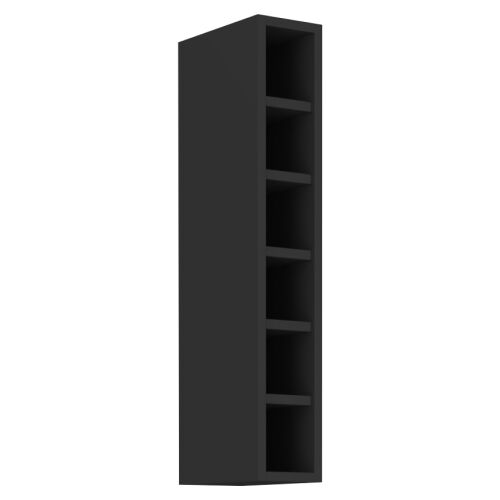 Felső polcos szekrény, fekete, ARAKA/MENZO/SIBER 15 G-90 OTW 142224452