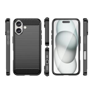 Apple iPhone 17 (6.3) Carbon vékony szilikon tok fekete 142244419 - Apple Puzdrá na telefóny