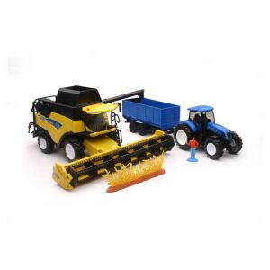 NewRay 1:32 Kombájn+ traktor set 05765 (05765 N) 143225004 - Munkagép gyerekeknek