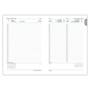 Toptimer Vario A5 2024 Napi naptár - Kék/fehér 142284229 - TOPTIMER