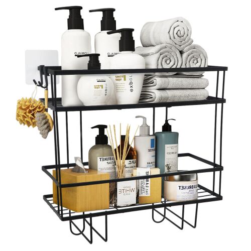 Fürdőszobai rendszerező, fekete, SABRINA 142274023