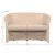 Klub duplafotel, textilbőr, bézs színű, CUBA 142274354