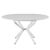 Kihúzható étkezőasztal, fehér, 100x100-140x75 cm, ABERO TYP 1 142278373