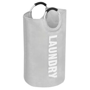 Szövet szennyestartó kosár, szürke, DARILO