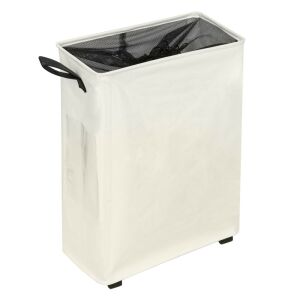 Összecsukható szennyestartó kerekekkel, bézs, PRIOR