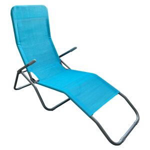 Kerti nyugágy, kék/szürke, SELNO 142279932 - Napozóágy & Nyugágy
