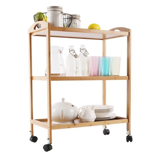 Tálalókocsi, természetes, MARSEL 142280894