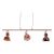 Függőlámpa retro stílusban, fém, rose gold, AVIER TYP 4 142281268