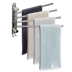 Törülközőtartó, ezüst, HOLDER