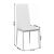Szék, fehér műbőr/fehér fém, COLETA NOVA 142281623