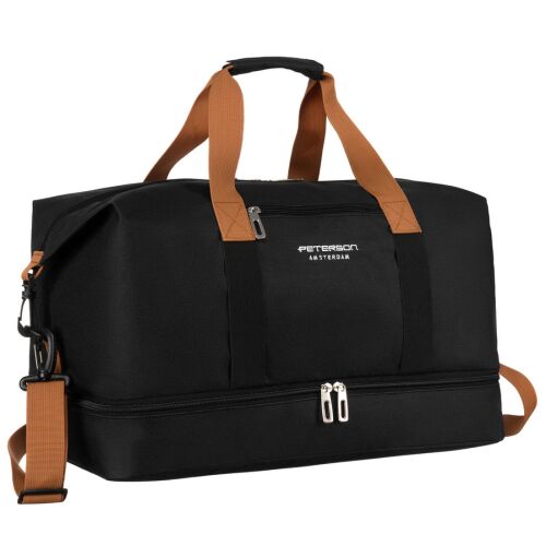 Poliészter fekete utazótáska levehető vállpánttal - Peterson 142283584