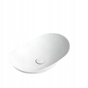 OVÁLNE KERAMICKÉ BIELE UMÝVADLO 142287372 - Umývadlo