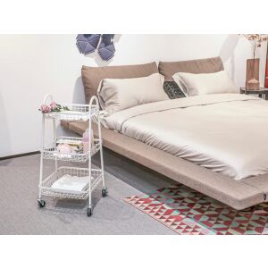 Háromszintes guroló fémkosaras polc - 78x32x40cm 142288824 - Fürdőszoba bútor