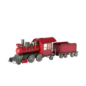 B.G.2037193 Piros fémvonat 16x21x73cm 142289287 - Karácsony