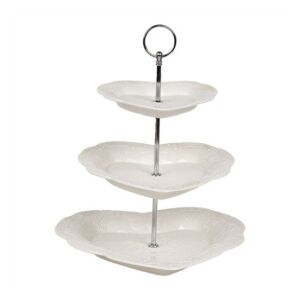 CLEEF.6CE2048 Kerámia asztali kínáló 3 emeletes, szív formájú, 26x31cm 142289324 - Kínáló tál