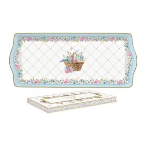 R2S.1109SPBL Porcelántálca 35x15cm, dobozban, Spring Bloom 142289331 - Tálca