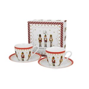 D.G.51292 Porceláncsésze+alj, 90ml, 2 személyes, dobozban, Christmas Nutcracker 142289334 - Tálalás