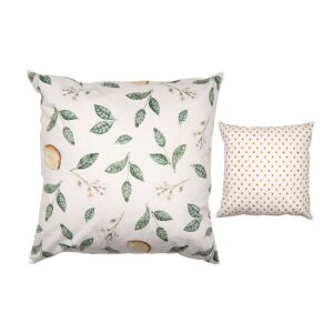 CLEEF.LEL22 Párnahuzat 45x45cm,polyester,Lemons &amp; Leafs 142289380 - Lakberendezés