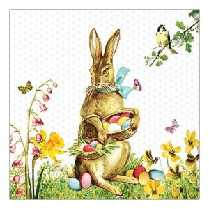 AMB.23319360 Vintage Easter bunny papírszalvéta 33x33cm,20db-os 142289420 - Szalvéta