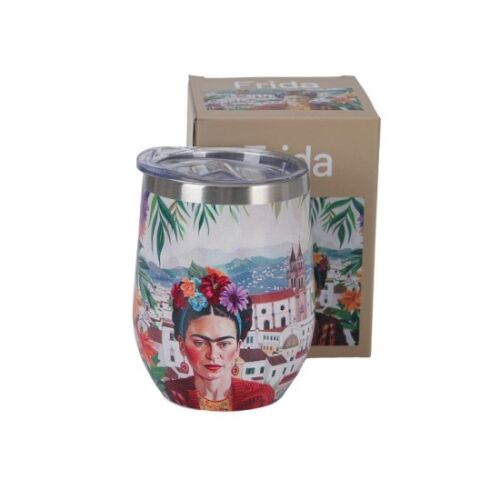 D.G.73294 Rozsdamentes acél hőtartó pohár 330ml, Mexican Art-Red