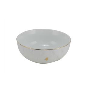 Geh.22402186 Fenyős porcelántálka fehér, kis arany fenyővel, 14,5x14,5x6cm 142289505 - Dekortál