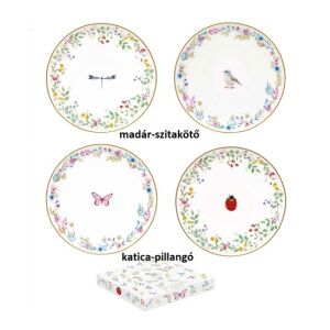 R2S.1372FGAR Porcelán desszerttányérszett 2 db-os, 16cm, dobozban, Fancy Garden 142289507 - Tányér