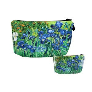 H.C.021-4856 Műszálas neszesszer 22x13,5x1,5cm, Van Gogh:Íriszek 142289538 - Kozmetikai táska
