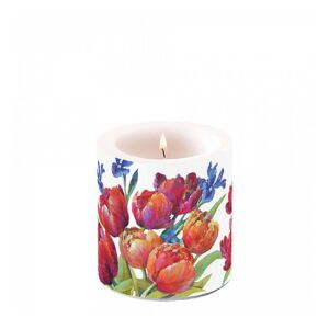 AMB.19219310 Tulips of joy átvilágítós gyertya 8x7,5cm 142289574 - Lakberendezés