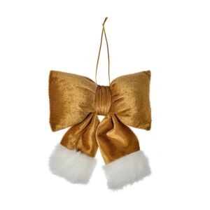 CLEEF.66098S Arany masni dekorációs függődísz, műszálas, 15x3x17cm 142289592 - Szezonális dekoráció