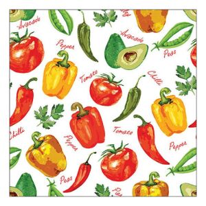 AMB.13319450 Vegetables and herbs papírszalvéta 33x33cm, 20db-os 142289596 - Szalvéta