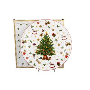 D.G.51452 Porcelántányér 27cm, dobozban, Christmas Tree 142289608 - Tányér