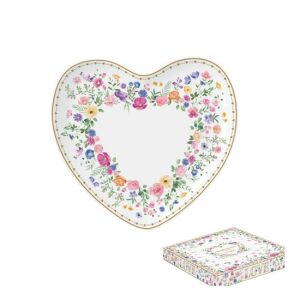 R2S.1480MAMO Porcelán szívtálca 20x19cm, dobozban, Mon Amour 142289639 - Tálalás