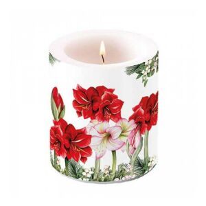 AMB.39320275 Blooming amaryllis white átvilágítós gyertya 10x10xcm 142289667 - Gyertya