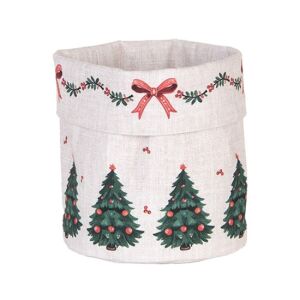 CLEEF.TCH50 Kenyérkosár15x16cm, 100% pamut, Traditional Christmas Harmony 142289716 - Ételtárolás