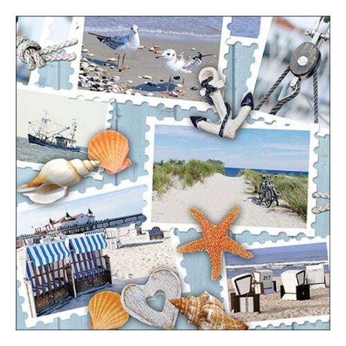 AMB.13319600 Beach memories papírszalvéta 33x33cm, 20db-os 142289733